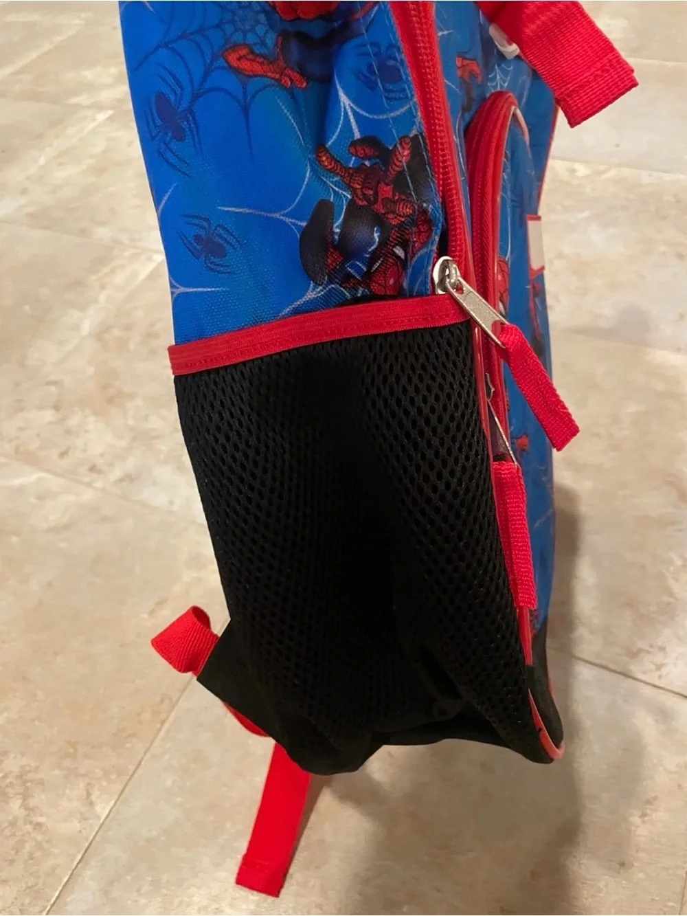 NWT Blue and Red Marvel Spider-Man   Patterned Full Size Backpack